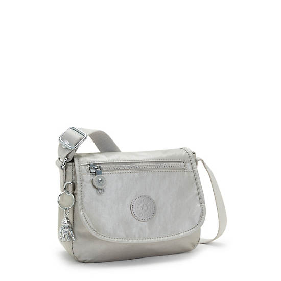 Sac Mini Kipling Sabian Metallic Crossbody Argent | FR 1865TC